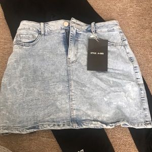 Fashion nova denim skirt